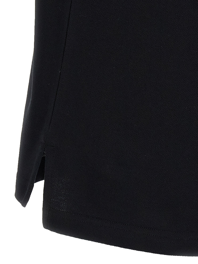 Moschino Schwarzes Baumwoll-Poloshirt