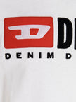 Diesel Weißes Baumwoll-T-Shirt