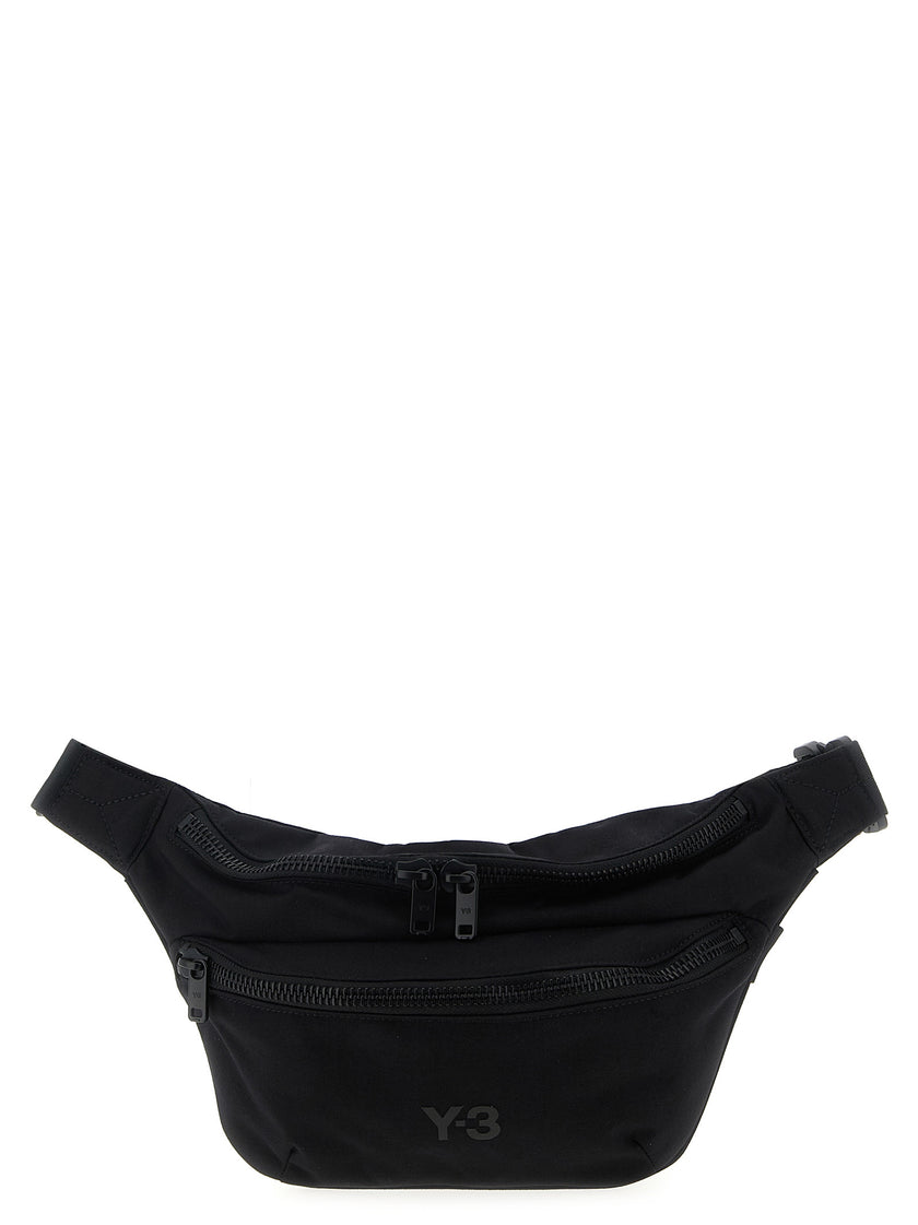 Y-3 Schwarze Crossbody-Tasche aus Polyamid