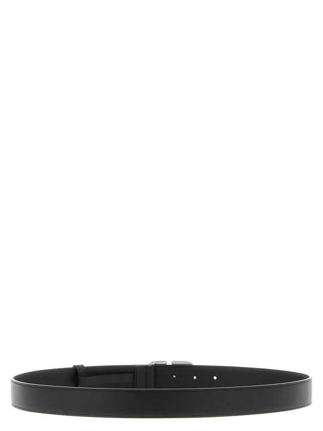 Valentino Garavani Black Calfskin Belt Regular