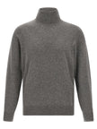 Brunello Cucinelli Grauer Kaschmir-Strickjacke