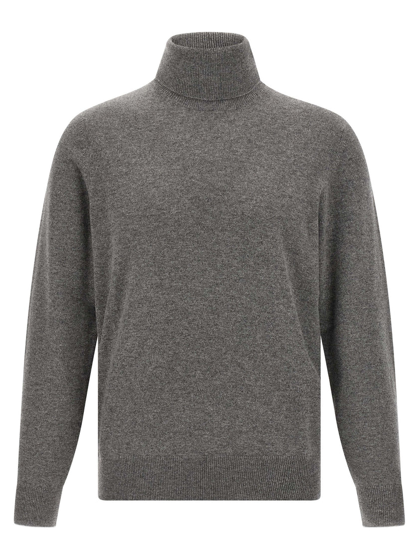 Brunello Cucinelli Grauer Kaschmir-Strickjacke