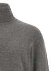Brunello Cucinelli Grauer Kaschmir-Strickjacke