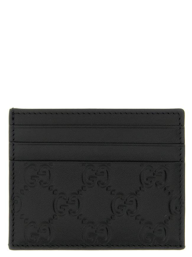 Gucci Schwarzer Kalbsleder-Kartenetui