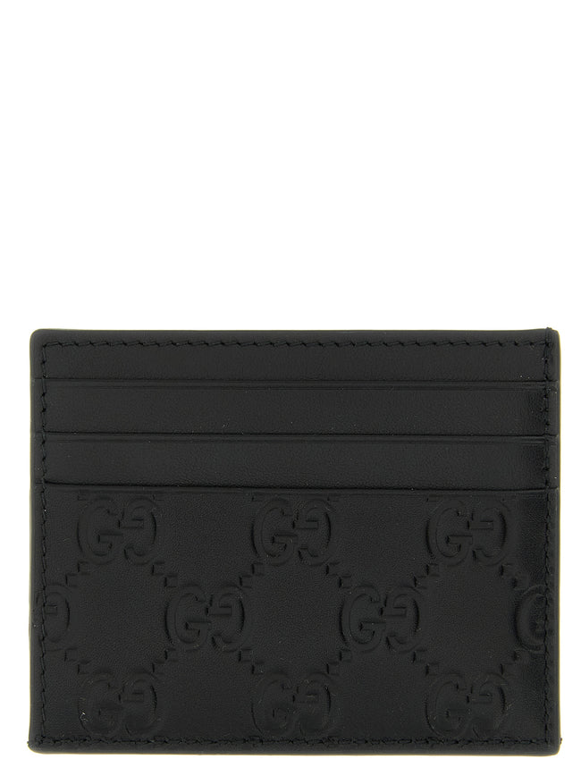Gucci Schwarzer Kalbsleder-Kartenetui