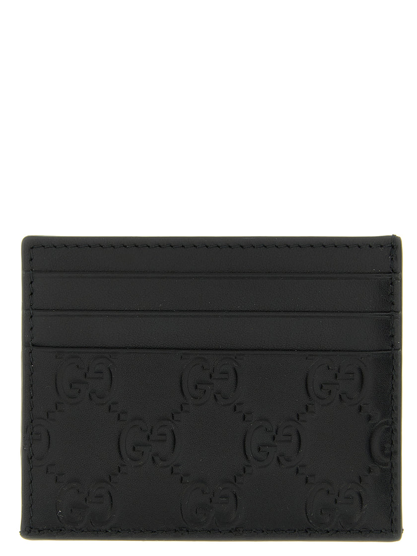 Gucci Schwarzer Kalbsleder-Kartenetui