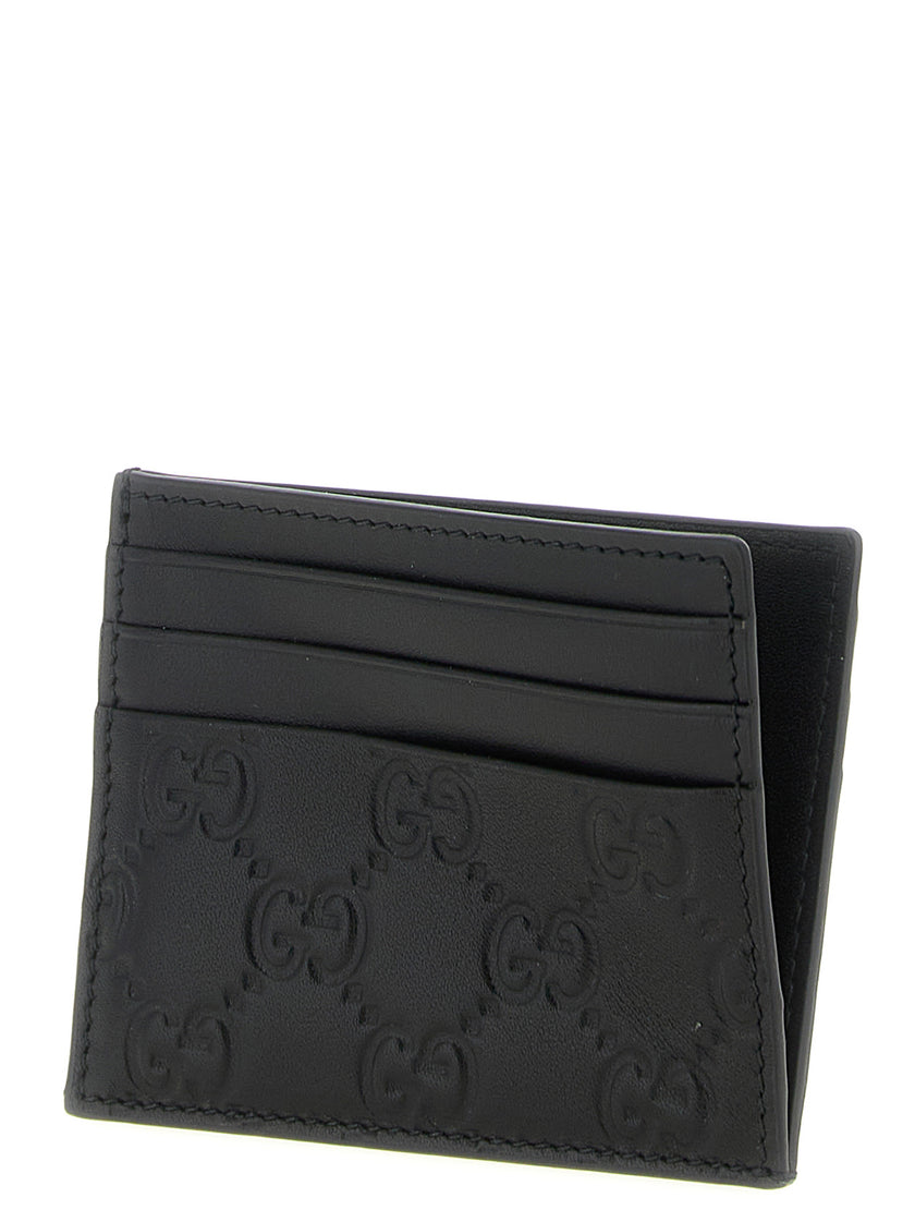 Gucci Schwarzer Kalbsleder-Kartenetui