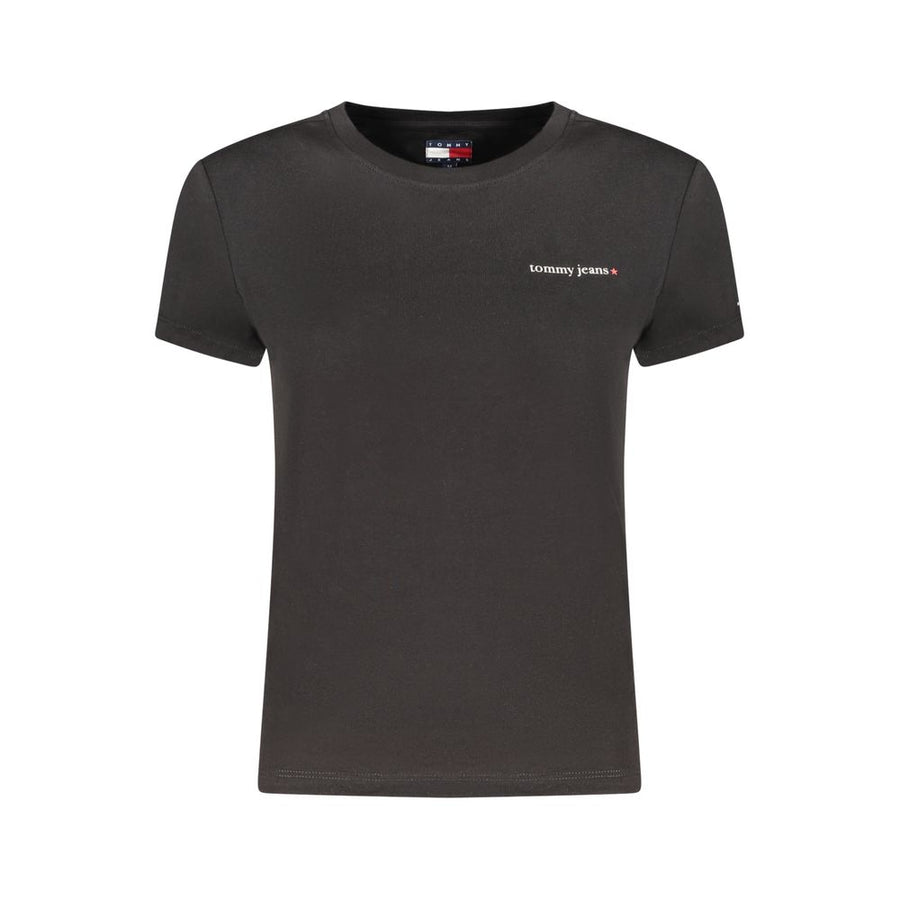 Tommy Hilfiger Women's Black Cotton T-Shirt