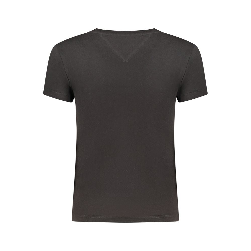 Tommy Hilfiger Women's Black Cotton T-Shirt