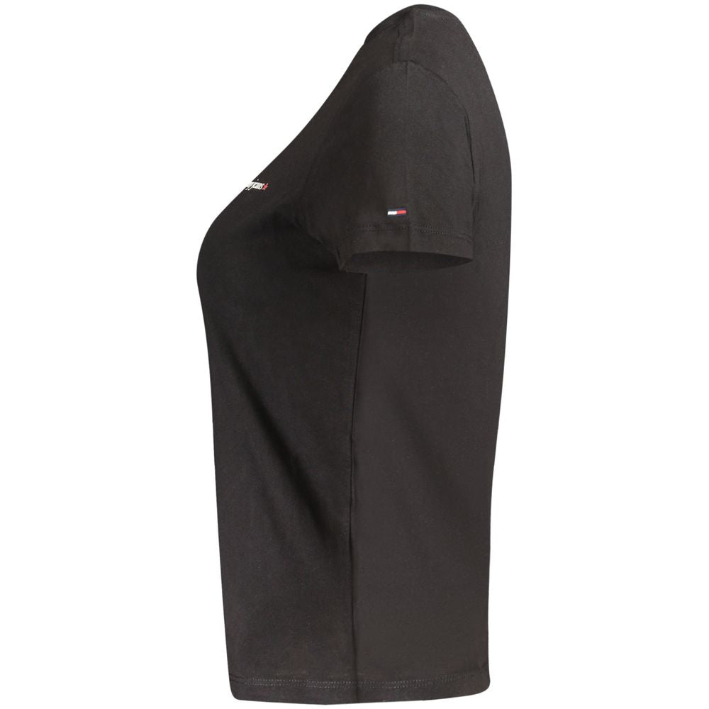 Tommy Hilfiger Women's Black Cotton T-Shirt