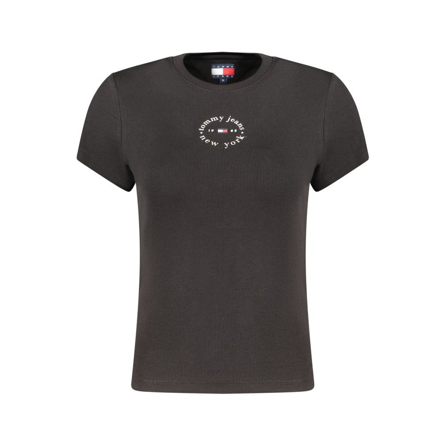 Tommy Hilfiger Women's Black Cotton T-Shirt