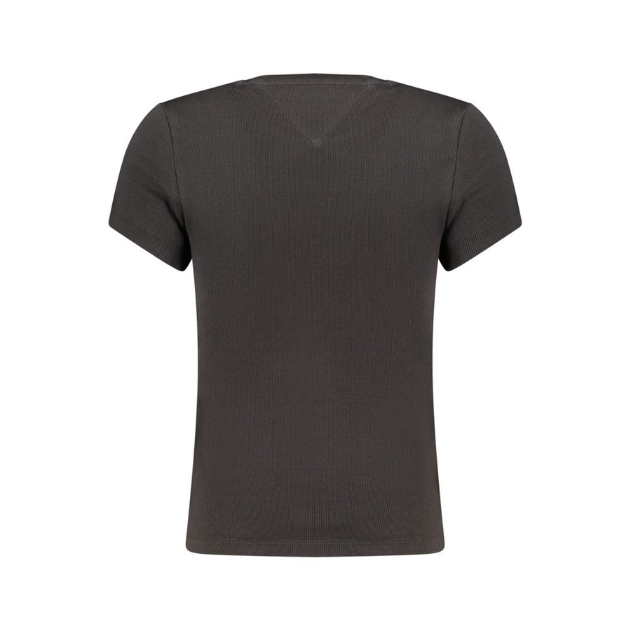 Tommy Hilfiger Women's Black Cotton T-Shirt