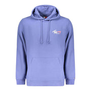 Tommy Hilfiger blaues Baumwoll-Sweatshirt für Herren mit Kapuze und Logo