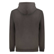 Tommy Hilfiger schwarzer Baumwoll-Sweatshirt mit Kapuze und Logoprint
