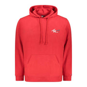 Tommy Hilfiger rotes Herren-Sweatshirt aus 100% Baumwolle mit Kapuze und Logo-Print