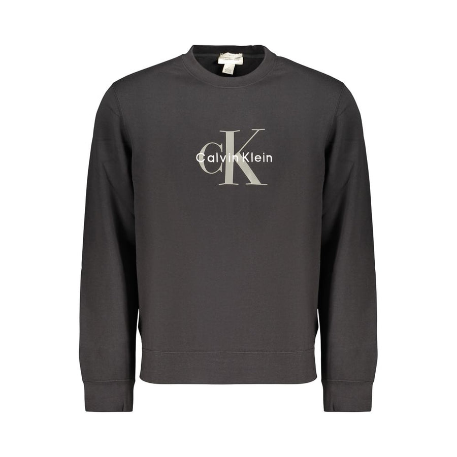 Calvin Klein Schwarzer Baumwoll-Herren-Sweatshirt