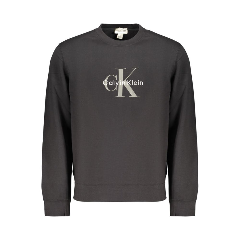 Calvin Klein Schwarzer Baumwoll-Herren-Sweatshirt