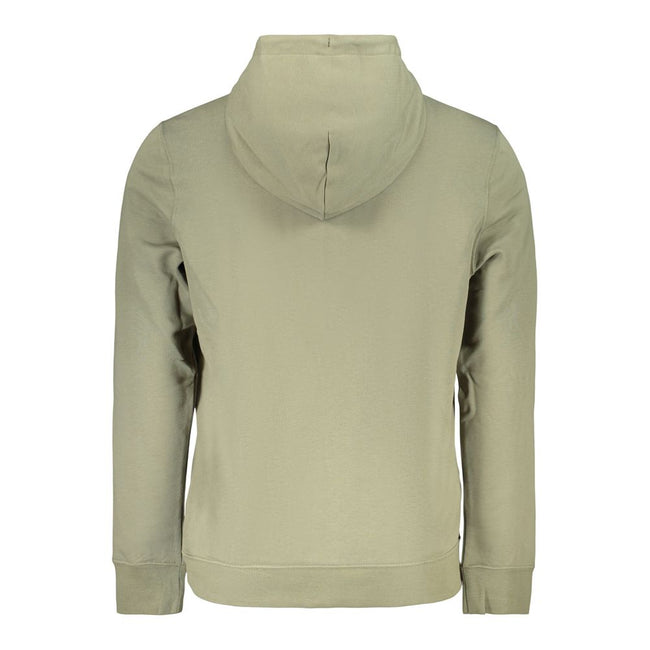 Calvin Klein Grüner Herren-Kapuzenpullover aus Baumwolle