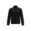 Roberto Collina Schwarzer Wollpullover Aries Turtleneck