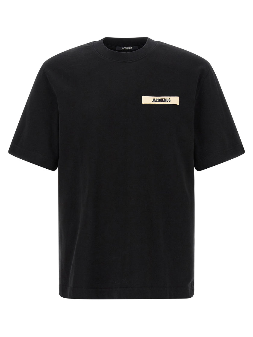 Jacquemus Schwarzes Baumwoll-T-Shirt