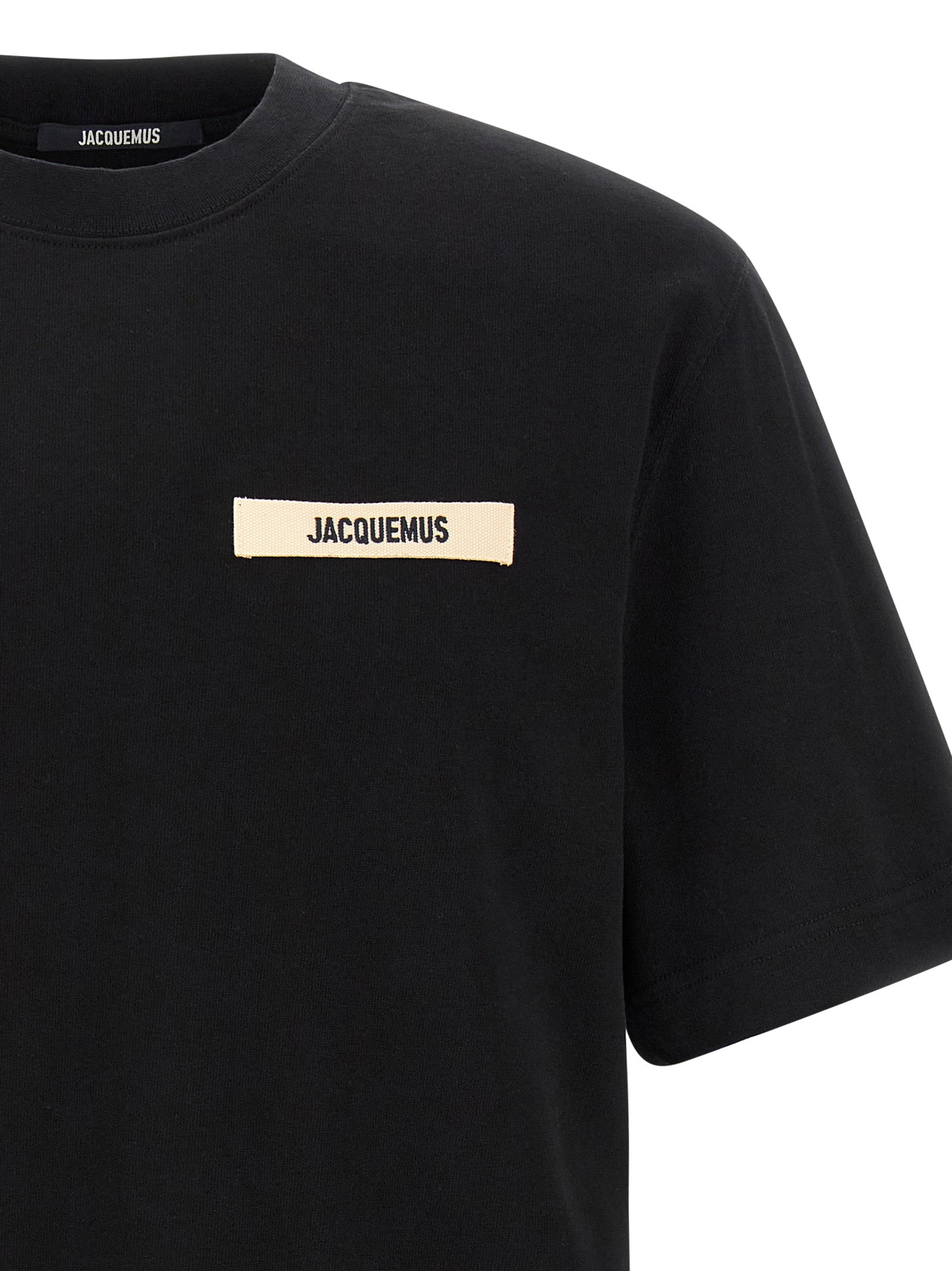 Jacquemus Schwarzes Baumwoll-T-Shirt