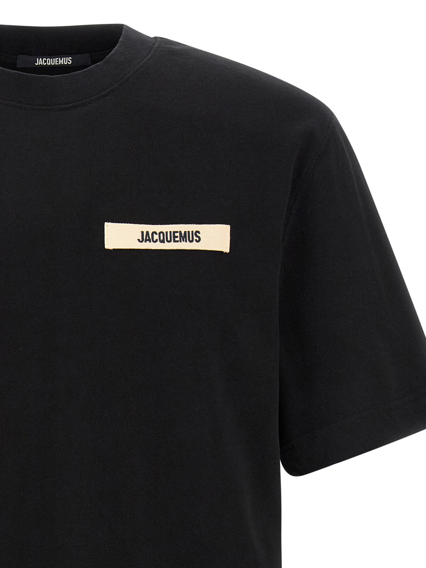 Jacquemus Schwarzes Baumwoll-T-Shirt