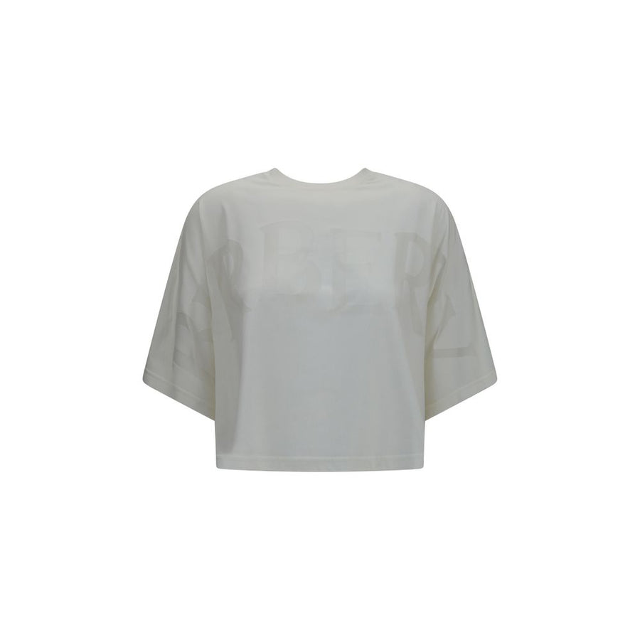 Burberry White Cotton T-Shirt