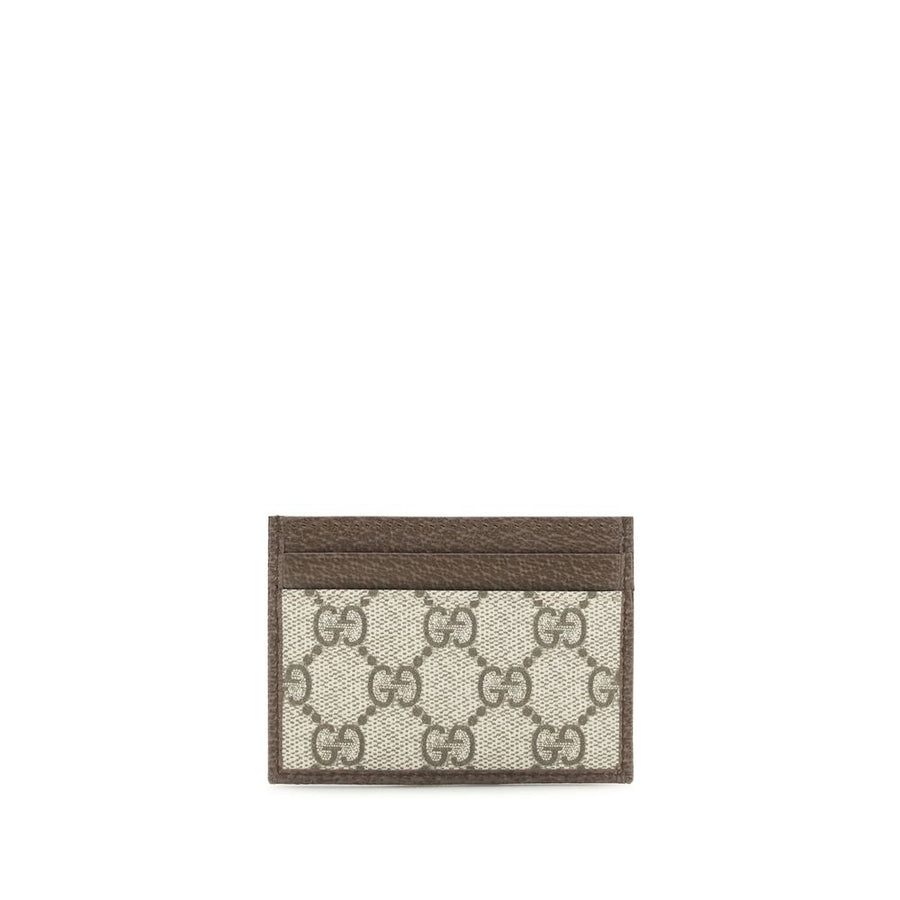 Gucci Brauner Kartenhalter aus Polyethylen