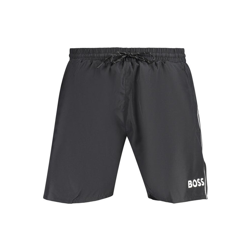 Hugo Boss Herrenshorts aus schwarzem Polyester