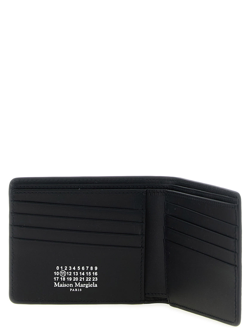 Maison Margiela Schwarzes Kalbsleder Portemonnaie