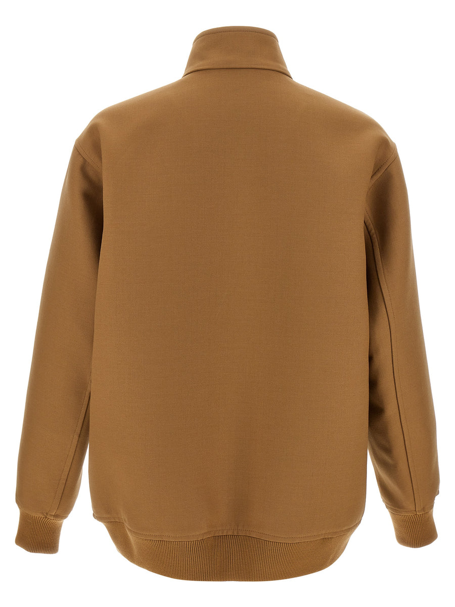 Gucci Brauner Wollmantel in voller Länge
