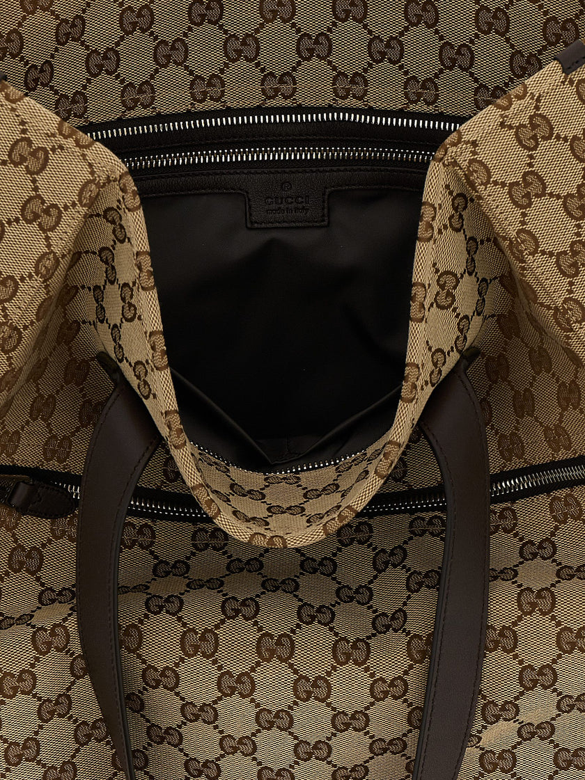 Gucci Braune Schultertasche aus Polyester