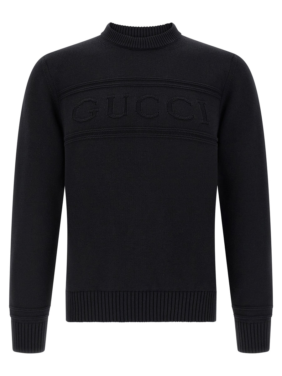 Gucci Black Cotton Cardigan
