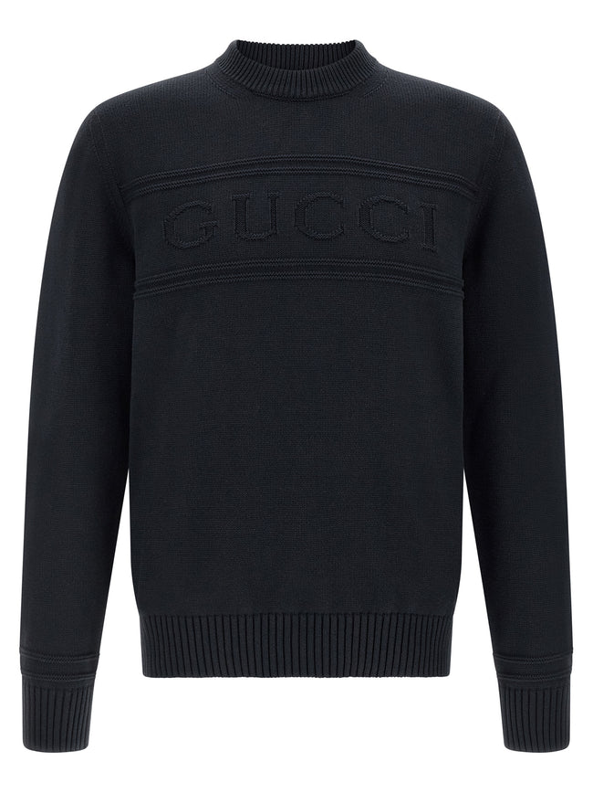 Gucci Blauer Baumwollcardigan