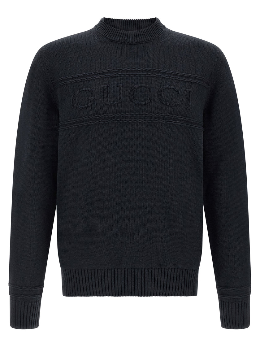 Gucci Blauer Baumwollcardigan
