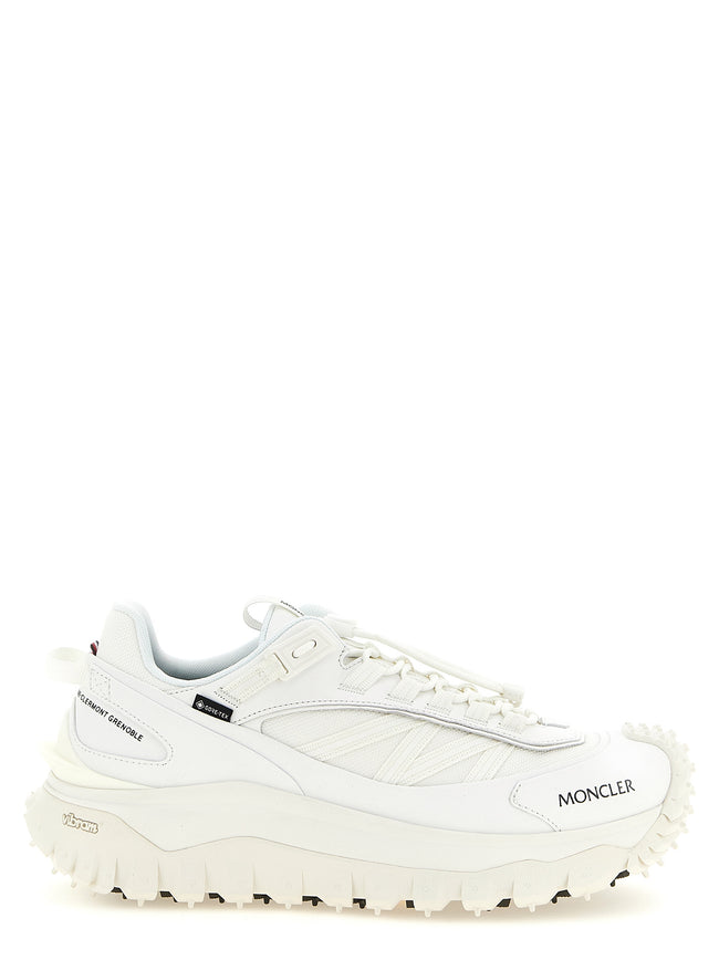 Moncler Weiße Leder-Sneaker im Athletic-Look