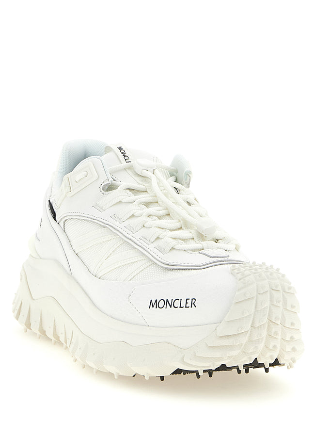 Moncler Weiße Leder-Sneaker im Athletic-Look
