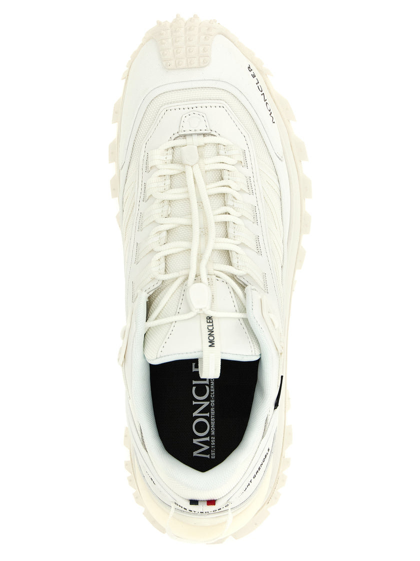 Moncler Weiße Leder-Athletic-Sneaker