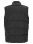 Moncler Schwarze ärmellose Jacke aus Polyamid