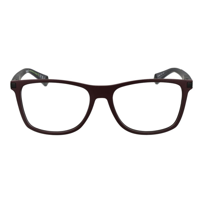 Polaroid-Brille aus burgunderfarbenem Polyester