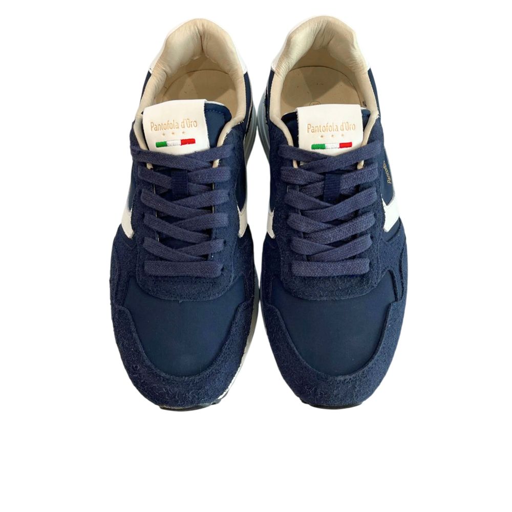 Pantofola D'Oro Blaue Wildleder-Sneaker für Herren