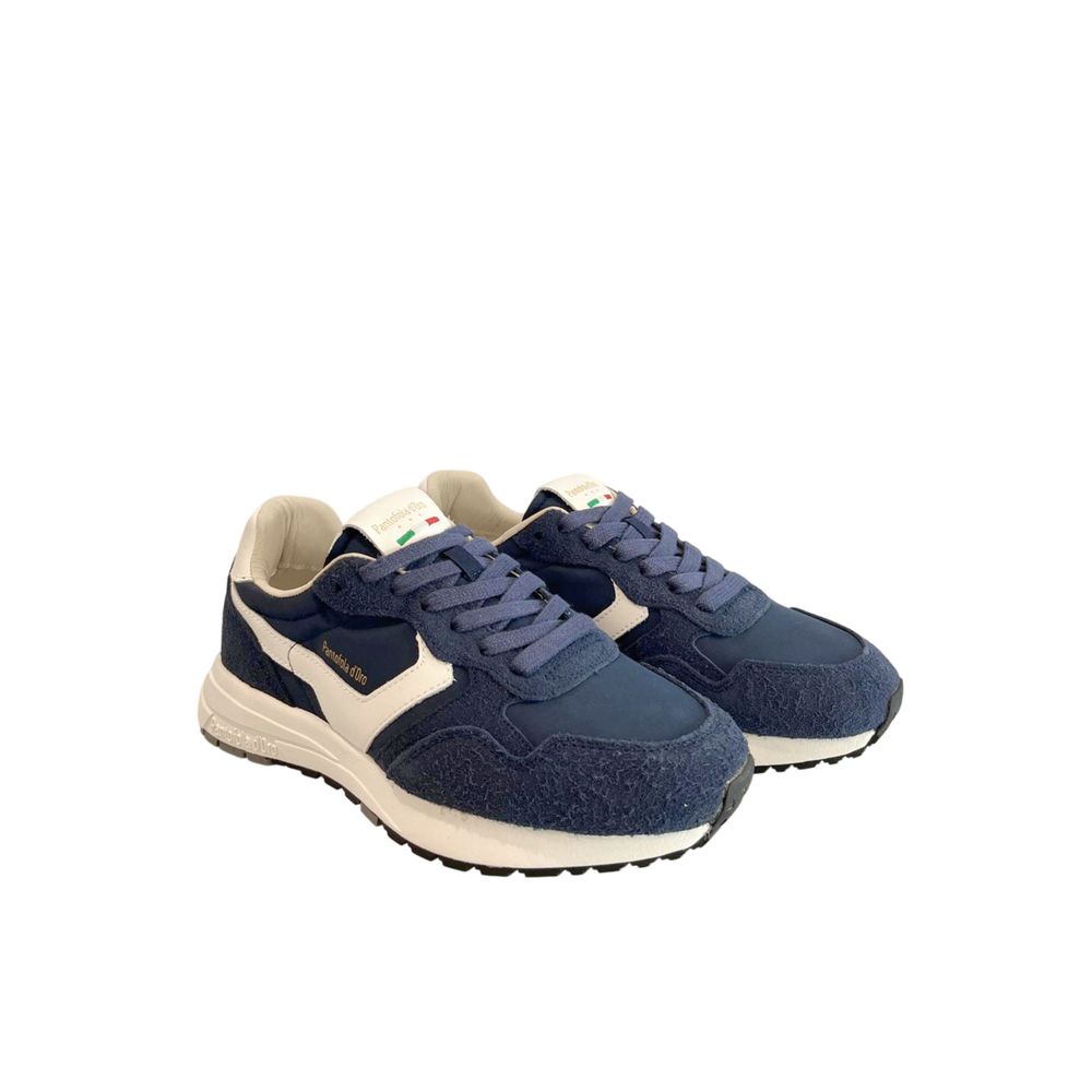 Pantofola D'Oro Blaue Wildleder-Sneaker für Herren
