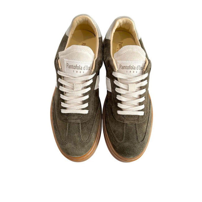 Pantofola D'Oro Grüner Wildleder-Sneaker für Herren