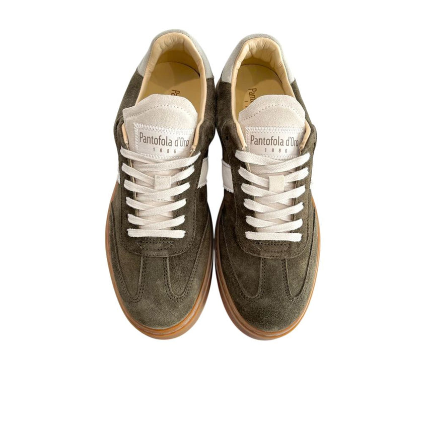 Pantofola D'Oro Grüner Wildleder-Sneaker für Herren