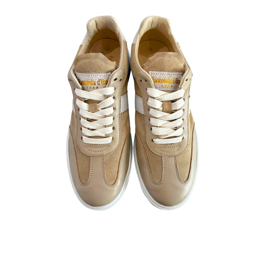 Pantofola D'Oro Beige Leder Herren Sneaker