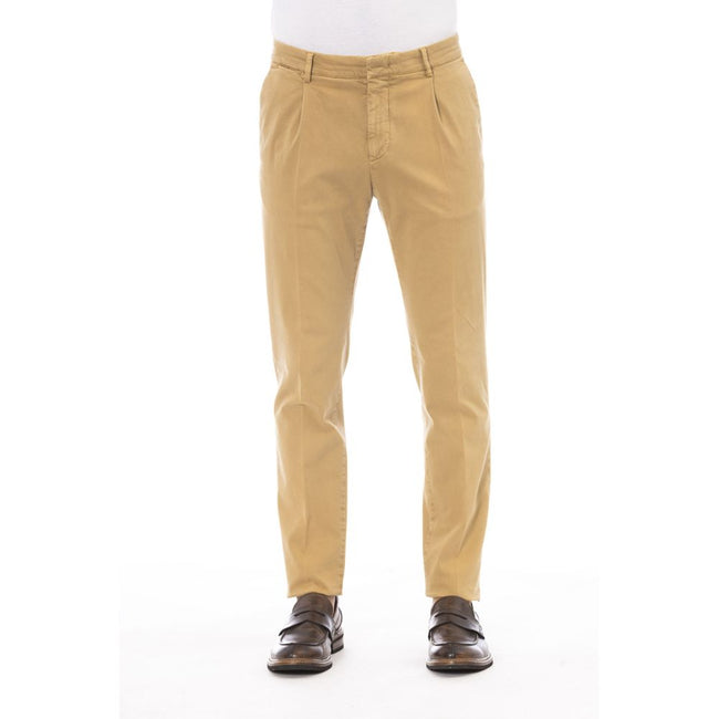 Peserico Beige Herren-Baumwollhose