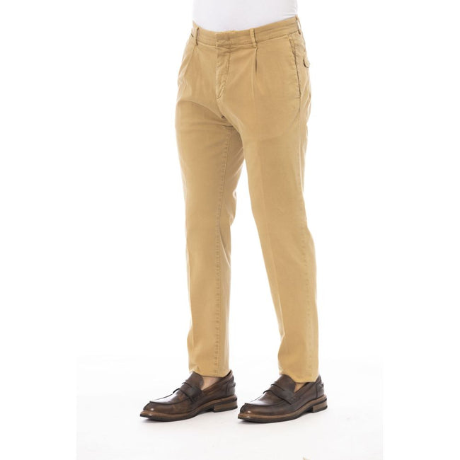 Peserico Beige Herren-Baumwollhose