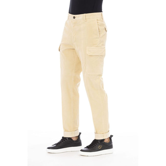 Peserico Beige Herren-Baumwollhose