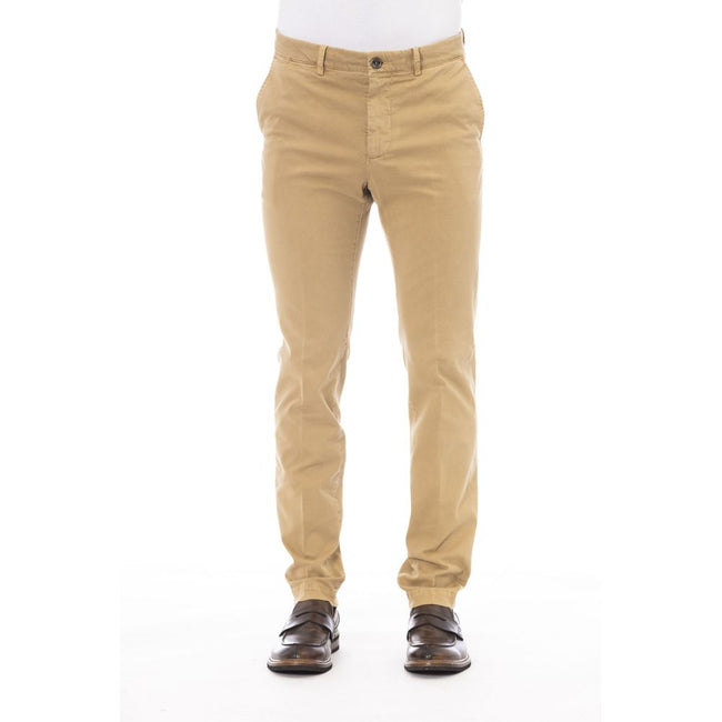 Peserico Beige Herren-Baumwollhose