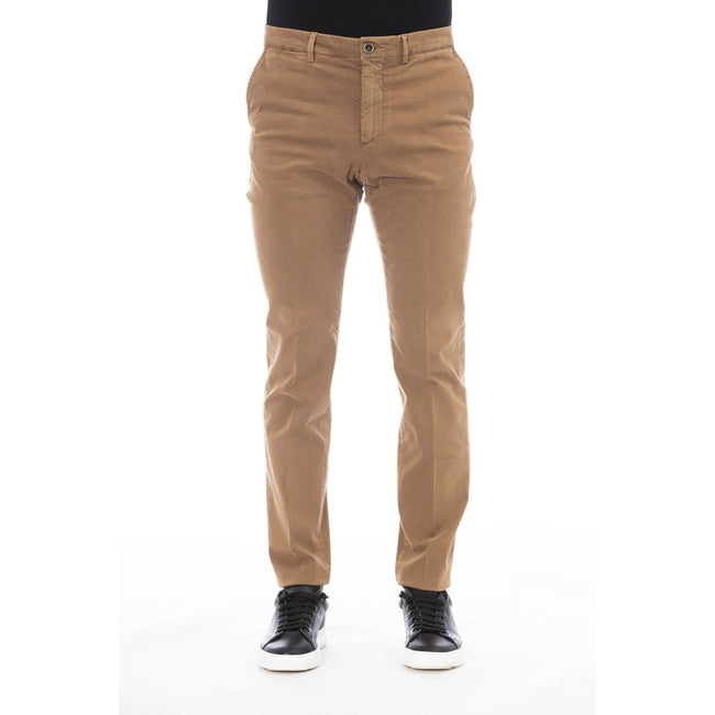 Peserico Beige Herren-Baumwollhose